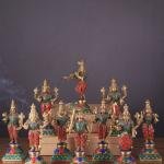 Brass Vishnu Dashavatar Idol Set | 10" Meenakari Stonework | 19kg Sacred Collection | Complete Avatar Series | Divine Art | Jaipurio